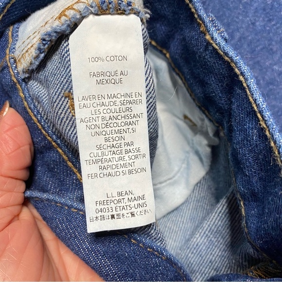 LL Bean Relaxed Fit Men's Denim Jeans 42x34 Denim 100% Cotton Workwear Straight - Picture 2 of 8